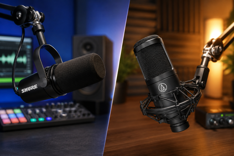 Shure vs Audio-Technica: Which Microphone Brand Is Better?